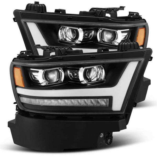 AlphaRex PRO-Series Projector Headlights Black w/ Sequential Signal for Ram 1500 (2019-2022)