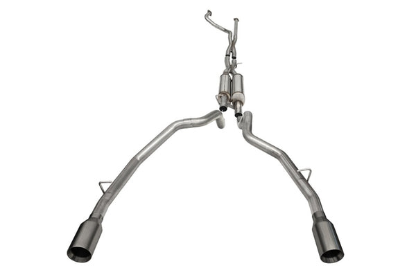 Corsa 2021-2024 Dodge Ram TRX Crew Cab Xtreme Catback Exhaust with Dual Rear Gunmetal Tips