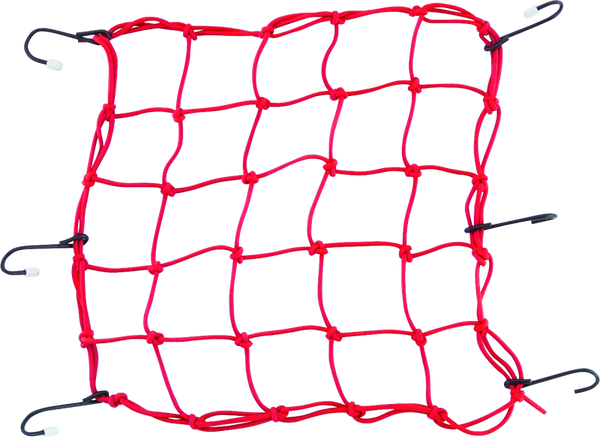 BikeMaster Stretch Cargo Net 13in x 13in Red