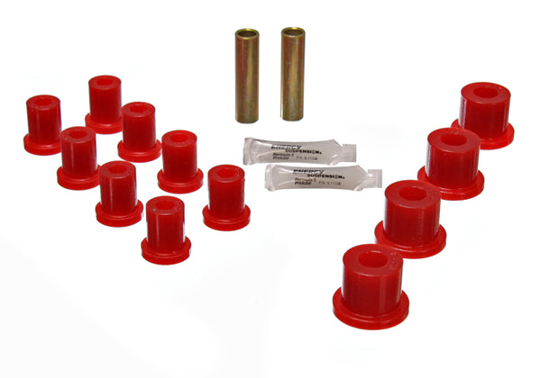 Energy Suspension Jeep Spring Bushing Set - Hyper-Flex - Red