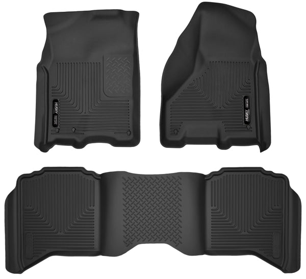 Husky Liners X-Act Contour Floor Liners for 09-18 Dodge Ram 1500 Crew Cab - Black
