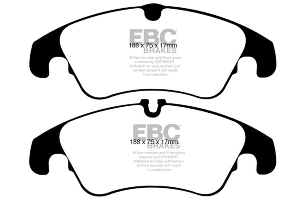 EBC Greenstuff Front Brake Pads for 09-11 Audi A4 2.0 Turbo