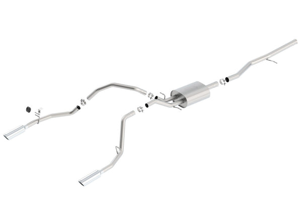 Borla ATAK Cat-Back Exhaust for 14 Silv/Sierra 1500 5.3L Crew Cab STD Bed