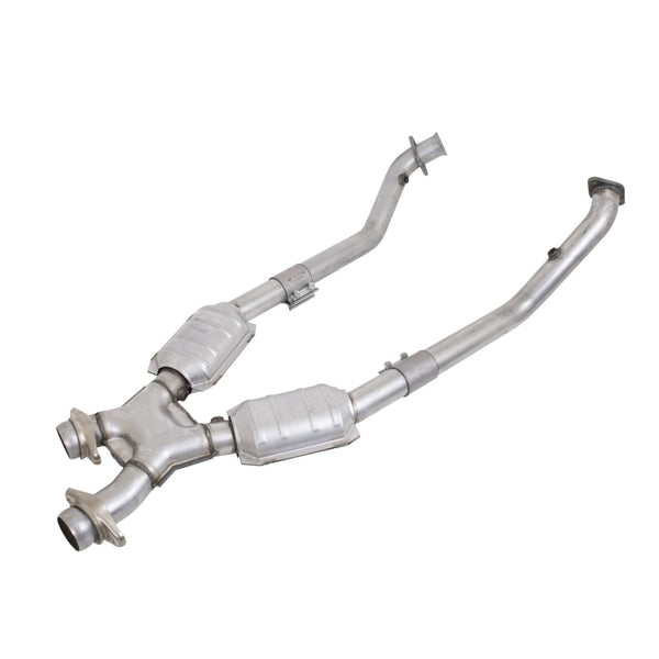 BBK High Flow X-Pipe w/ Catalytic Converters - 2.5in - 1999-2004 Mustang GT/Cobra 4.6L