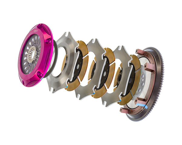 Exedy Hyper Triple Cerametallic Clutch for 1996 Mitsubishi Lancer Evolution IV L4 Rigid Pull Type