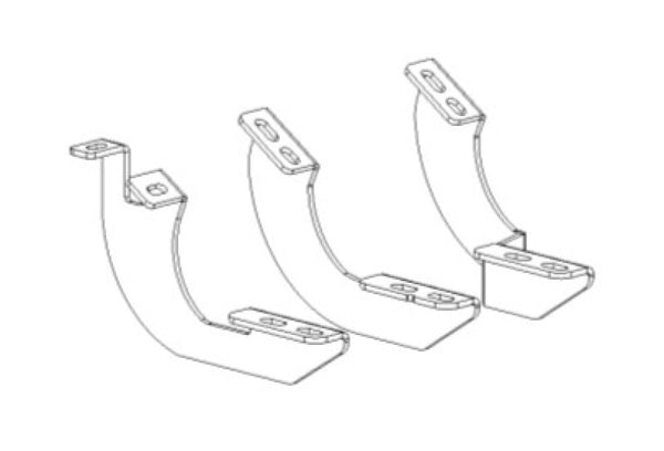 Go Rhino Brackets for 2024-2025 Lexus GX550 V-Series V3 RB Side Steps