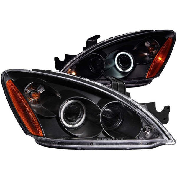 ANZO Projector Headlights w/ Halo (Black Housing, CCFL) for Mitsubishi Lancer 20042007 - Pair