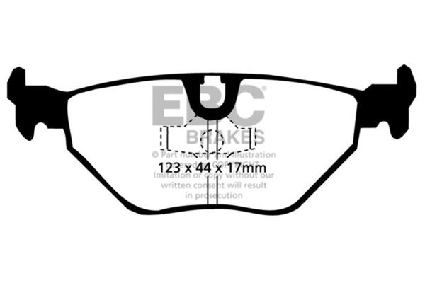 EBC Bluestuff Rear Brake Pads for 92-95 BMW M3 3.0 (E36)