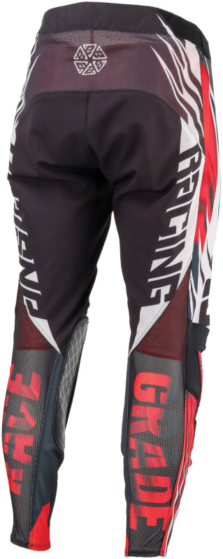 Answer 25 Elite Xotic Riding Pants - Crimson/Black (Size 28)