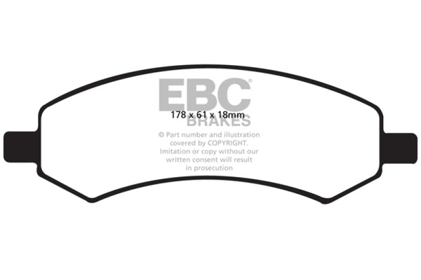 EBC Yellowstuff Front Brake Pads for 2006-2009 Chrysler Aspen 4.7