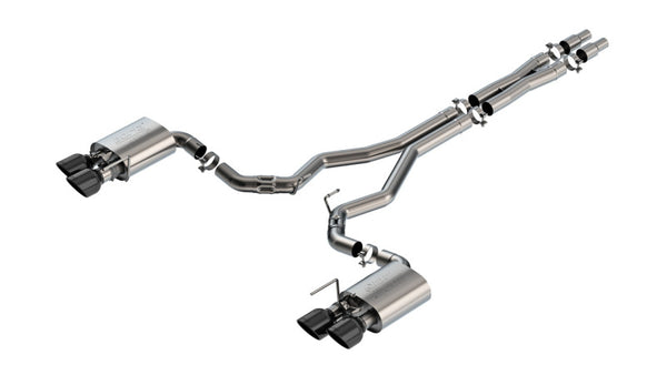 Borla Cat-Back Exhaust System for 2024 Ford Mustang Dark Horse 5.0L V8 - ATAK with BC Tips
