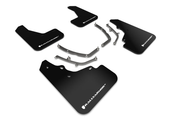 Rally Armor 19-25 Mazda3 Hatchback Black UR Mud Flap w/White Logo