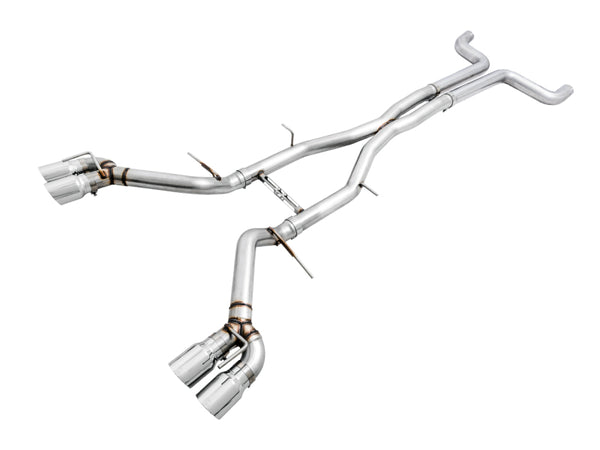AWE Tuning Track Edition Cat-Back Exhaust for 20162019 Chevy Camaro SS Quad Chrome Tips