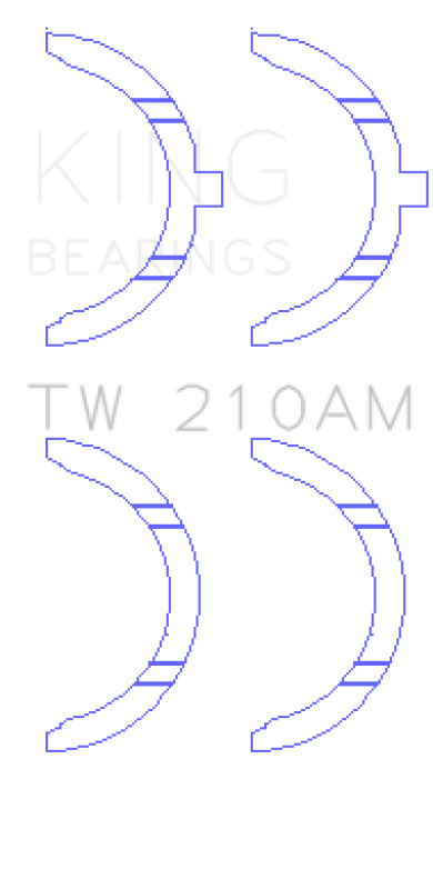 King Engine Bearings Toyota 5R/2M/4M/5ME/5MGE/7MGE/7MGTE Thrust Washer Set