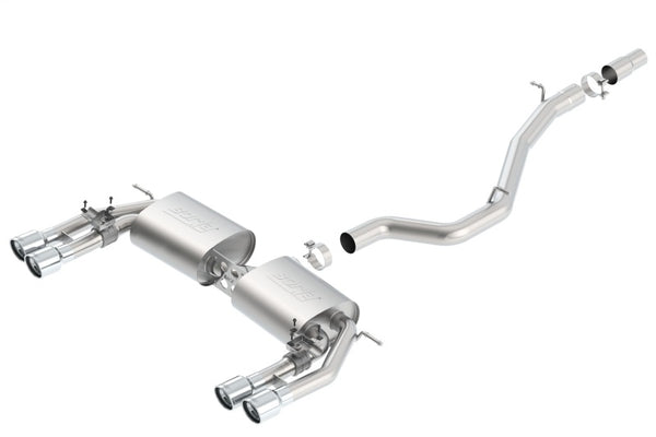 Borla Catback Exhaust System for 2013-2015 Audi S3 - S-Type Dual Round Rolled