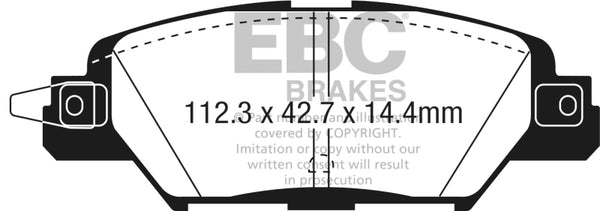 EBC Ultimax2 Rear Brake Pads for 2016 Mazda CX-5 2.0L