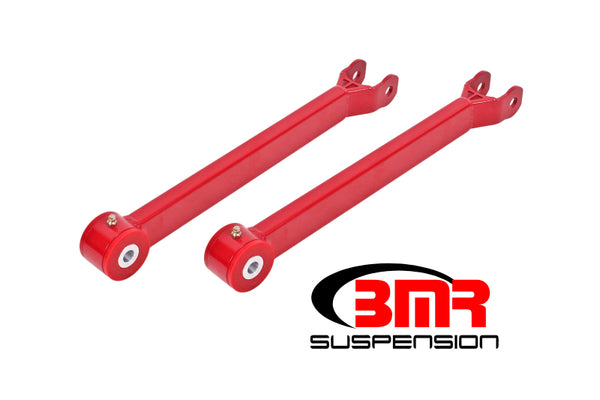 BMR Suspension 08-17 Dodge Challenger Non-Adjustable Lower Trailing Arms - Red Polyurethane