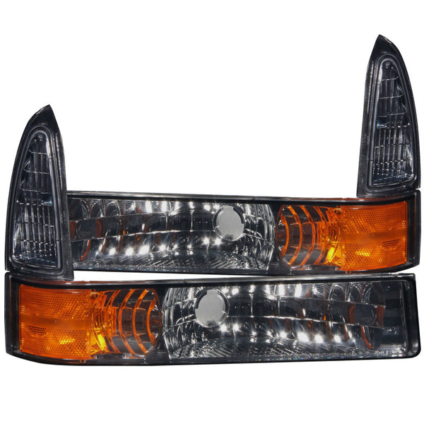 ANZO Euro Smoke Parking Lights w/ Amber Reflector Ford Excursion 20002004