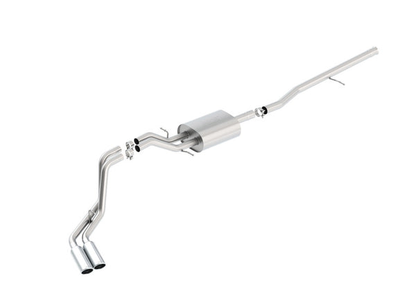 Borla S-Type Cat-Back Exhaust System for 2014 Sierra 1500 Extended Cab Standard Bed & Crew Cab Short Bed