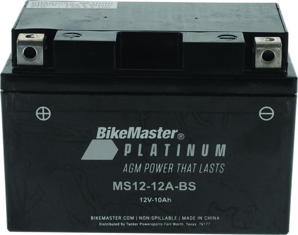 BikeMaster AGM Battery - MS12-12A-BS