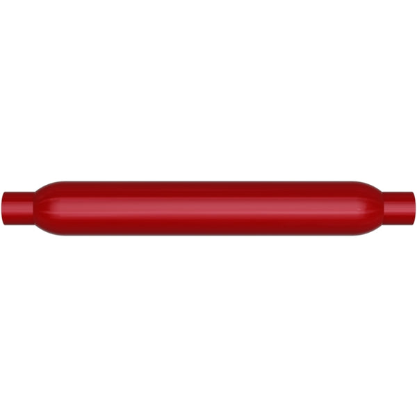 MagnaFlow Muffler Red Pack Series Glasspack 3.5in Rd 22in Body Length 2in/2in Inlet/Outlet