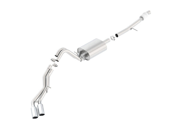 Borla Touring Cat-Back Exhaust System for 2015-2016 Chevy Suburban 5.3L V8, Dual 4" Tips