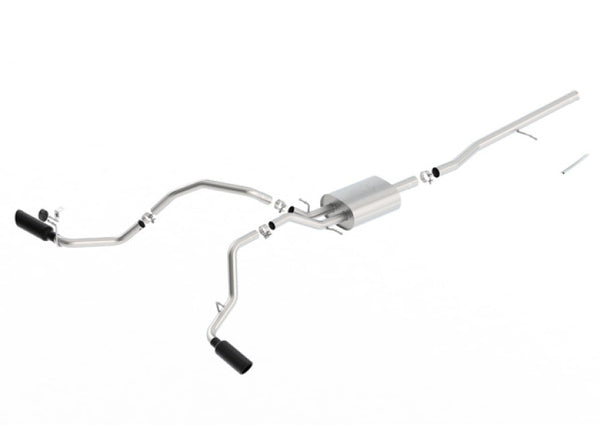 Borla Catback Exhaust System for 2014-2016 Chevrolet Silverado 1500 5.3L with Black Chrome Tips
