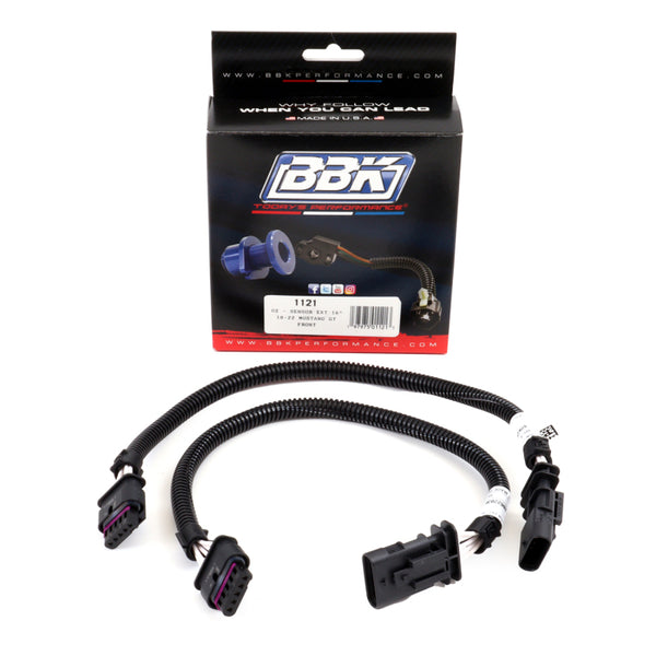 BBK O2 Sensor Wire Harness Extension Kit 16in (Pair) Ford Mustang GT 20182020