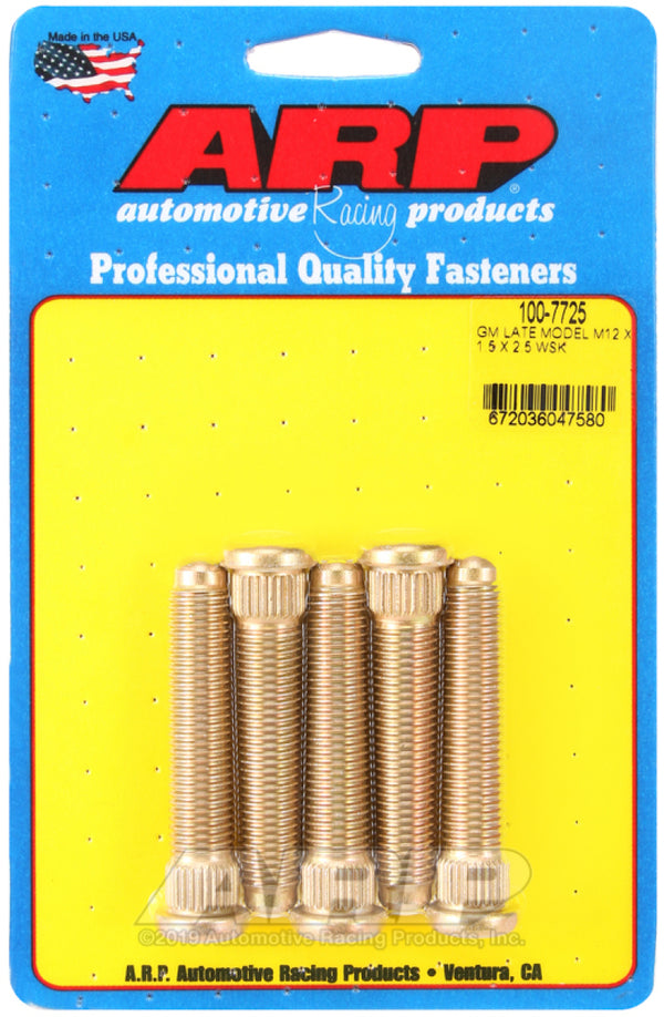 ARP GM Wheel Stud Kit M12x1.50 - 2.50in Length