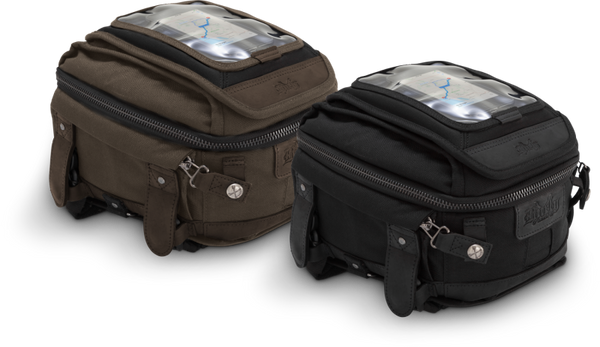 Burly Brand Voyager Tank & Tail Bag - Dark Oak