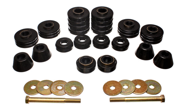 Energy Suspension Black Body Cab Mount Set for 1973-1980 GM C/K-Series 10/20/30