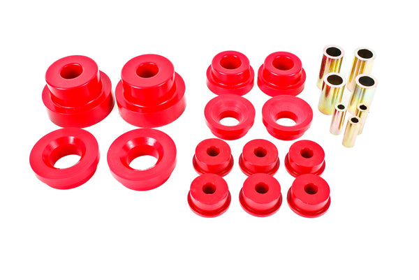 BMR Pro Version Rear Cradle Bushing Kit for 10-15 5th Gen Camaro - Red (BK024 BK029)