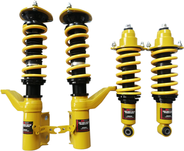 BLOX Racing Street Series II Coilovers for 02-05 RSX & 01-05 Civic - Non-Adjustable Damping