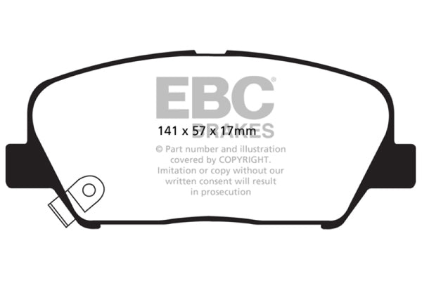 EBC Yellowstuff Front Brake Pads for 2009+ Hyundai Genesis Coupe 2.0 Turbo