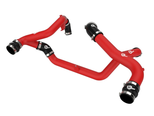aFe BladeRunner Aluminum Hot & Cold Charge Pipe Kit for 22-23 Ford Explorer - Red
