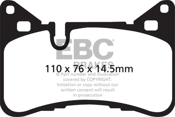EBC Bluestuff NDX Rear Brake Pads for Mercedes-Benz C63 AMG (W204) - Racing
