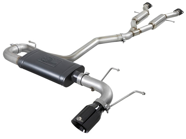 aFe Large Bore HD 3in Cat-Back Exhaust w/ Black Tips for 2014-2019 Jeep Grand Cherokee V6-3.6L