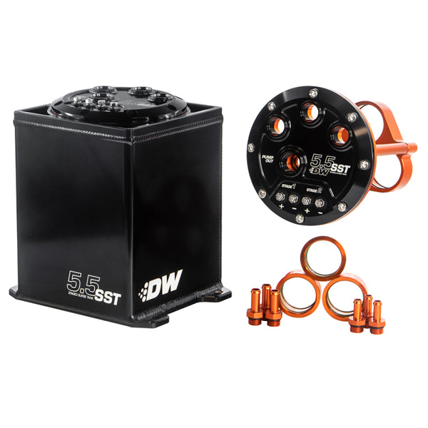 DeatschWerks 5.5L Modular Surge Tank for 1-3 DW200/300/400 Fuel Pumps