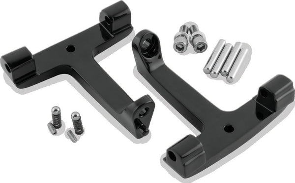 Bikers Choice Black Passenger Floorboard Bracket for Harley-Davidson FLH/FLT 19932020 (Replaces H-D 53070-00A)