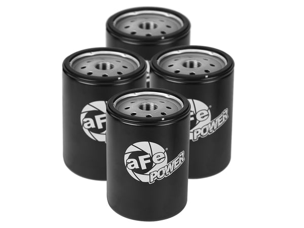 aFe ProGuard D2 Oil Filters (4 Pack) for 2001-2017 GM Diesel Trucks 6.6L V8