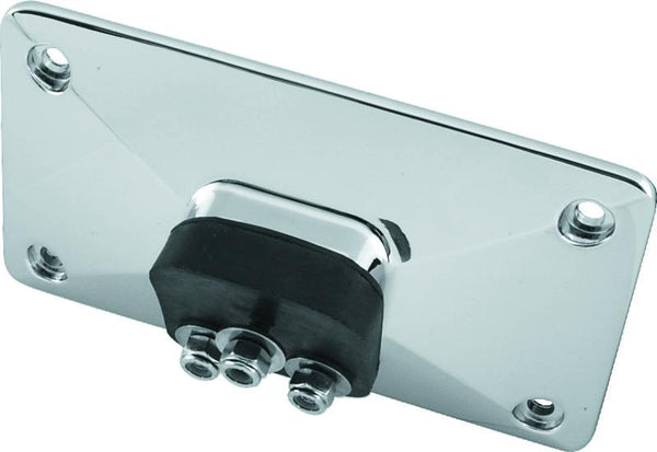 Bikers Choice 55-Up Chrome Custom Pyramid License Plate Bracket 3 Bolt Style