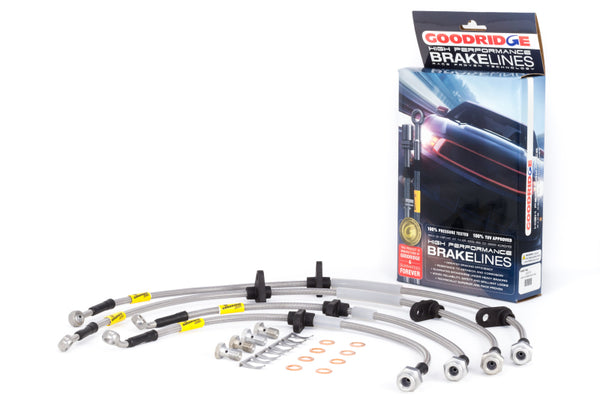Goodridge Stainless Steel Brake Line Kit for 94-01 Acura Integra & 92-95 Honda Civic (Rear Disc & ABS)