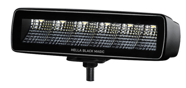 Hella Black Magic 6 LED Mini Light Bar - Flood Beam
