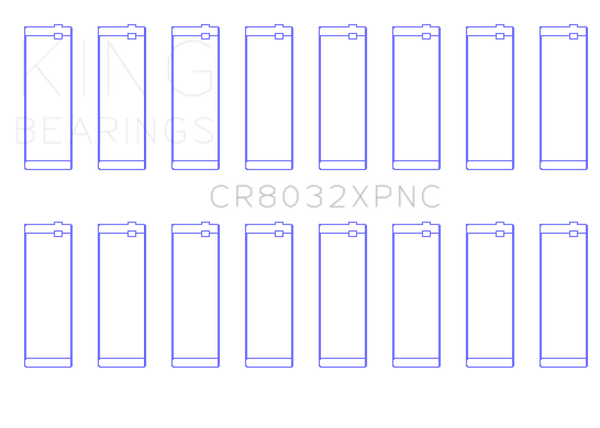 King Engine Bearings Chrysler 345/370 16V Connecting Rod Bearing Set