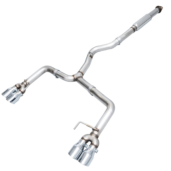 AWE Tuning Track Edition Catback Exhaust for Subaru WRX/STI VA/GV Sedan - 102mm Chrome Silver Tips