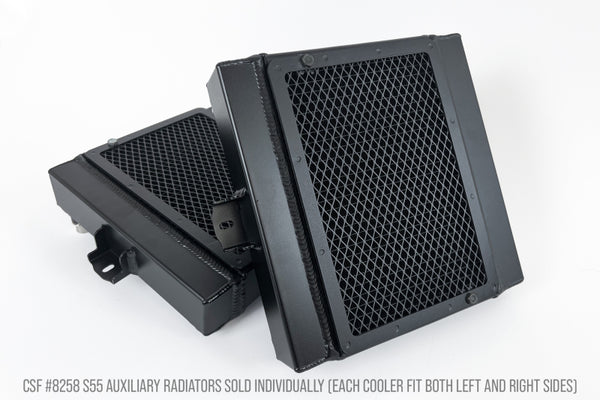 CSF BMW F8X M3/M4/M2C Auxiliary Radiator with Rock Guards - Left/Right Fitment