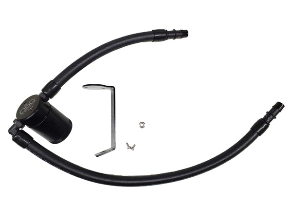 J&L Oil Separator for 2011-2023 3.6L V6 Dodge Charger/Challenger/Chrysler 300C - Black Anodized