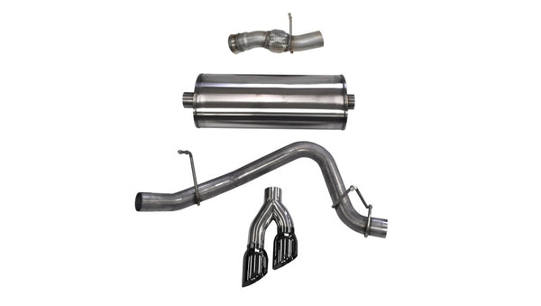 Corsa Cat-Back Exhaust for 2015-2020 GMC Yukon Denali 6.2L V8 - Polished Black Tips