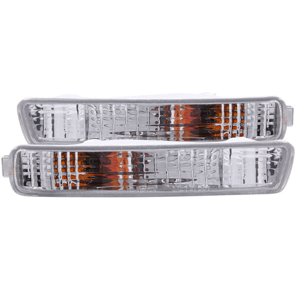 ANZO Euro Parking Lights Chrome Housing & Clear Lens for 19941995 Honda Accord (DX/EX)