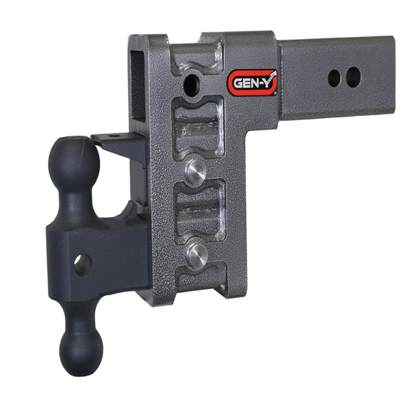 Gen-Y Mega Duty 3in Shank 6in Drop Hitch 3.5K TW 32K Capacity w/GH-0161 Dual-Ball & GH-0162 Pintle Lock